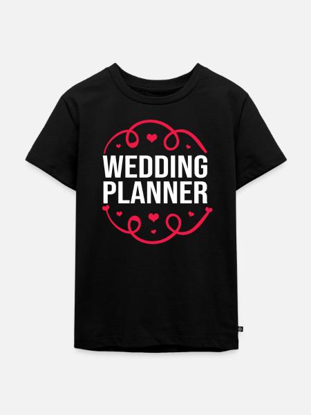 Event Planer Hochzeit Hochzeitsplaner - Kinder Premium Bio T-Shirt - Schwarz