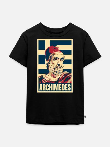 Archimedes antikgriechischer Mathematiker - Kinder Premium Bio T-Shirt - Schwarz