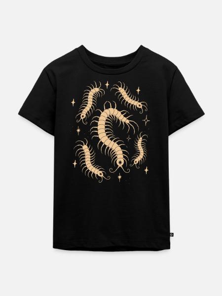 Magische Tausendfüßler Celestial - Kinder Premium Bio T-Shirt - Schwarz