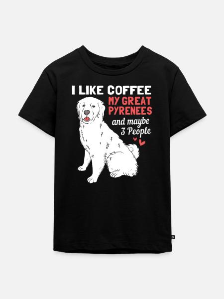 Pyrenäenhund - Kinder Premium Bio T-Shirt - Schwarz