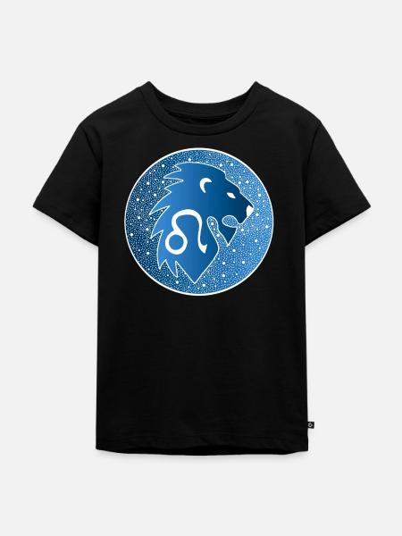 Tierkreiszeichen: Löwe - Kinder Premium Bio T-Shirt - Schwarz