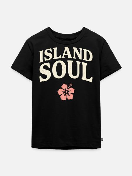 Island Soul - Kinder Premium Bio T-Shirt - Schwarz