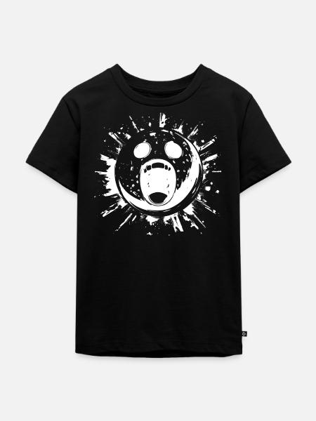 Bowlingkugel Halloween - Kinder Premium Bio T-Shirt - Schwarz