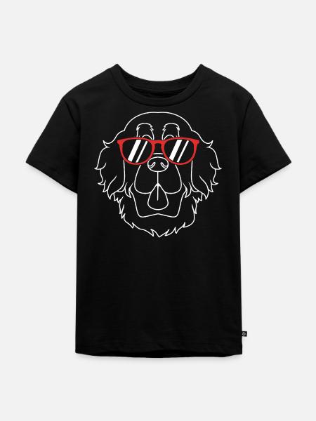 Neufundländer - Kinder Premium Bio T-Shirt - Schwarz