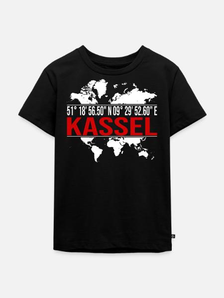Kassel - Kinder Premium Bio T-Shirt - Schwarz