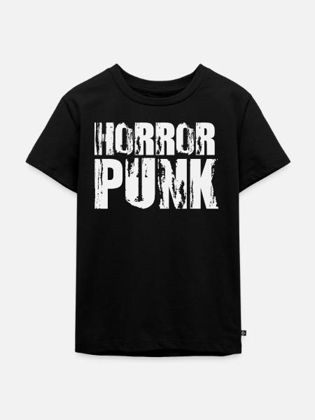 Horror Punk Stressed Text - Kinder Premium Bio T-Shirt - Schwarz