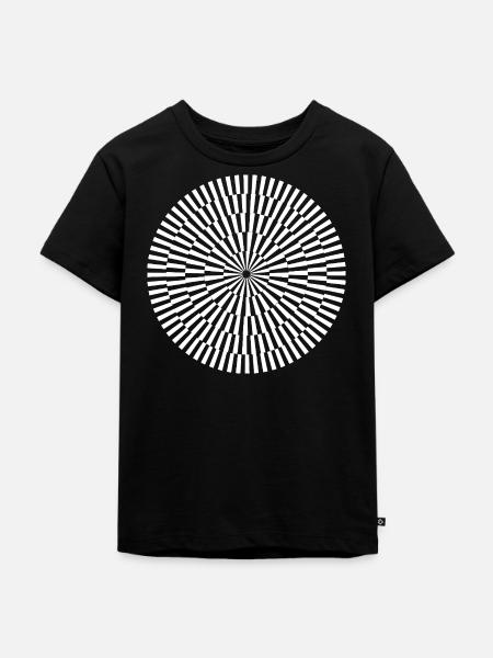 Radialer Prisma-Burst - Kinder Premium Bio T-Shirt - Schwarz