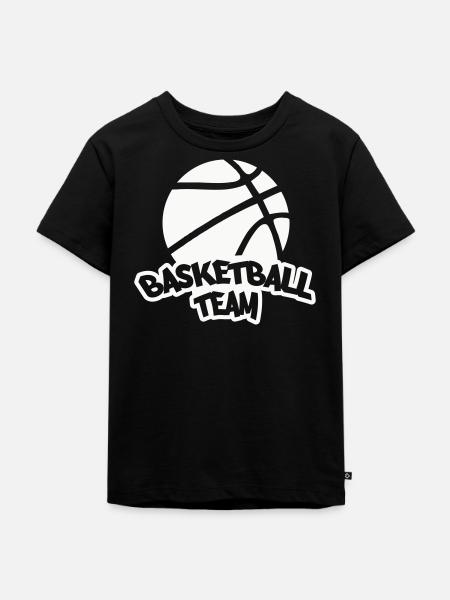 Basketball Team Logo  - Kinder Premium Bio T-Shirt - Schwarz