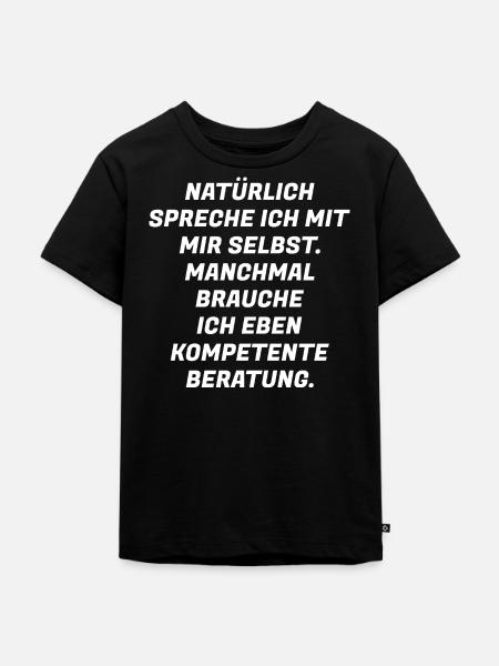 Spruch Beratung - Kinder Premium Bio T-Shirt - Schwarz