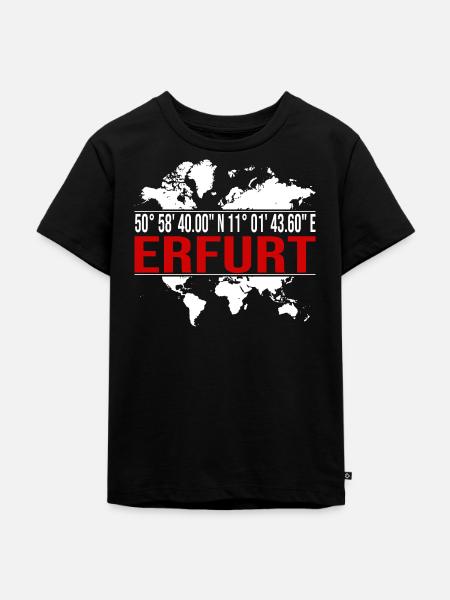 Erfurt - Kinder Premium Bio T-Shirt - Schwarz