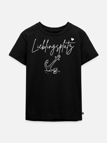 Lieblingsplatz - Kinder Premium Bio T-Shirt - Schwarz