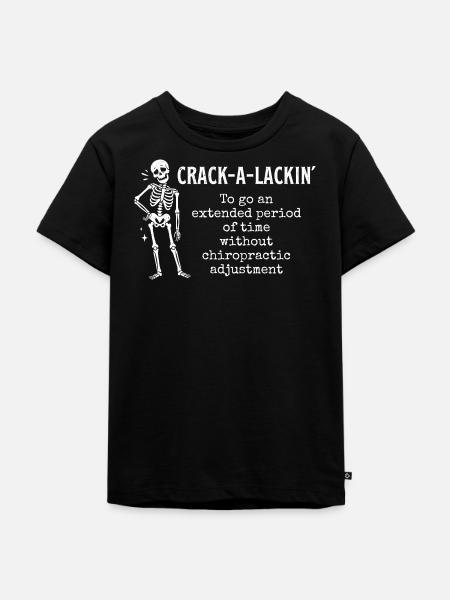 Crack-a-lackin' Definition – Chiropraktiker-Student - Kinder Premium Bio T-Shirt - Schwarz