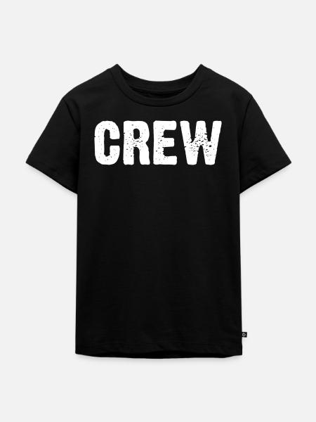 Crew verzweifelte Nachricht - Kinder Premium Bio T-Shirt - Schwarz