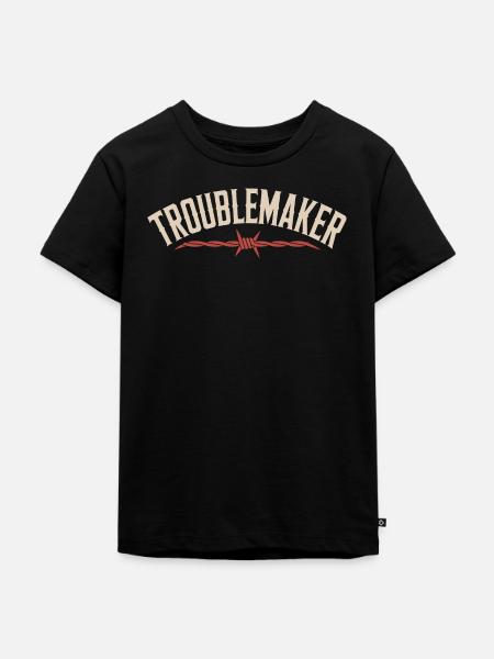 Troublemaker Frechdachs Rabauke Geschwister Kinder - Kinder Premium Bio T-Shirt - Schwarz