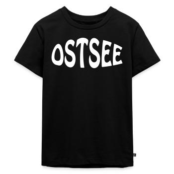 OSTSEE - Kinder Premium Bio T-Shirt - Schwarz - Vorne - Mikhail (115cm)