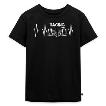 racing time Rennwagen Rennauto Formula Autos Puls - Kinder Premium Bio T-Shirt - Schwarz - Vorne - Mikhail (115cm)