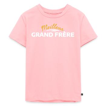 Design Inspiré par la Fraternité Solidaire - T-shirt Premium bio Enfant - rose - Devant - AI Model Kid Female (0cm)