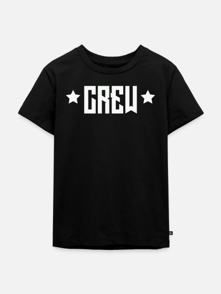 Crew Emblem mit Sternen - Kinder Premium Bio T-Shirt - Schwarz