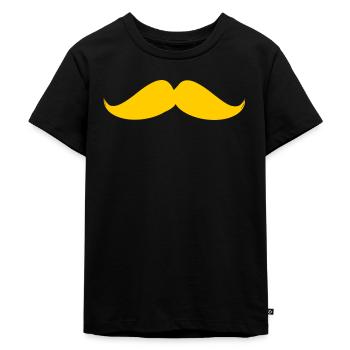 MUSTACHE.BONNE Father's Day. Fathers Day. - Kids Premium Organic T-Shirt - black - Front - Mikhail (115cm)