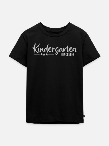 Kindergarten Absolvent - Einschulung - Kita - Kinder Premium Bio T-Shirt - Schwarz