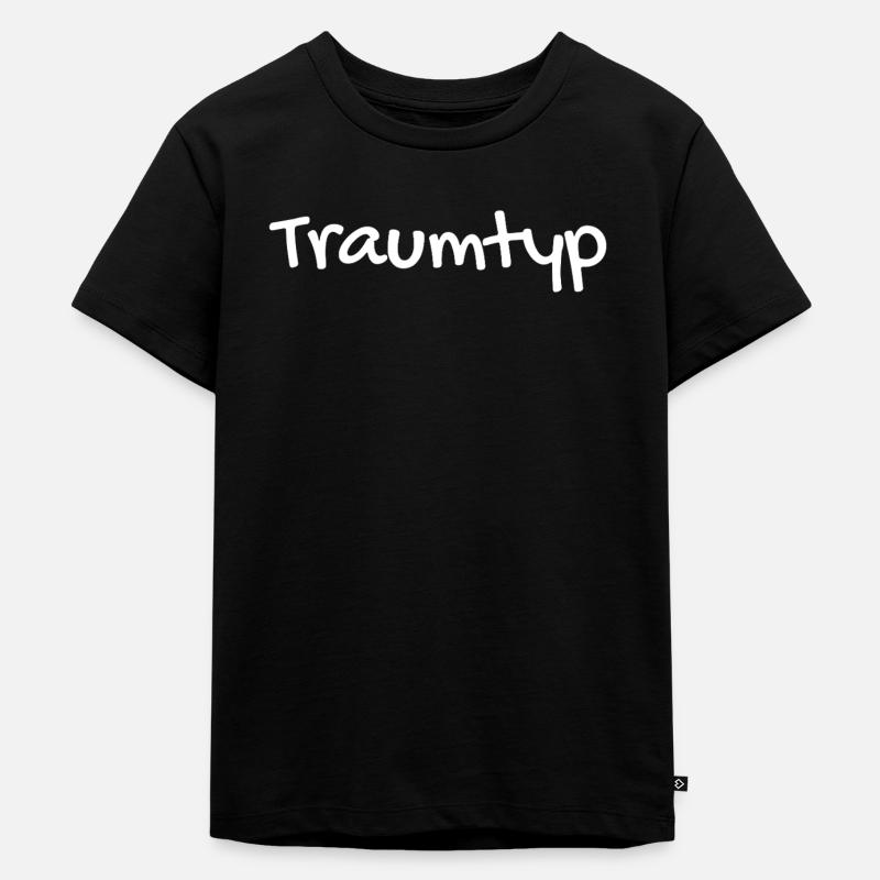 Traumtyp - Kinder Premium Bio T-Shirt - Schwarz