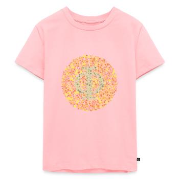 Phi Eye Test - T-shirt Premium bio Enfant - rose - Devant - AI Model Kid Female (0cm)