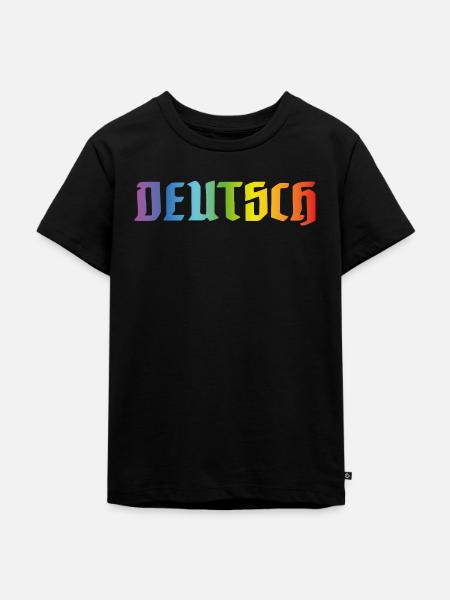 DEUTSCH PRIDE - Kinder Premium Bio T-Shirt - Schwarz