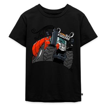 0482 steyr - Kinder Premium Bio T-Shirt - Schwarz - Vorne - Mikhail (115cm)