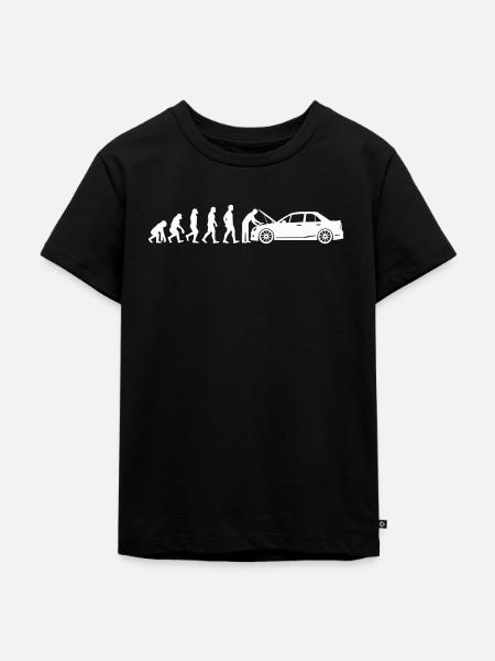 Evolution Auomechaniker - Kinder Premium Bio T-Shirt - Schwarz