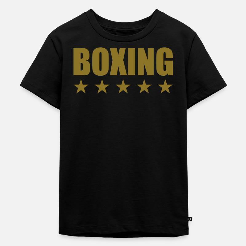 Boxing - Kinder Premium Bio T-Shirt - Schwarz