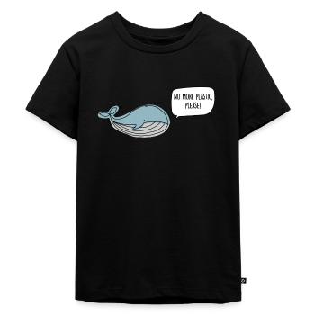 Sauver la mer - Protection de l’environnement et protection du milieu marin - T-shirt Premium bio Enfant - noir - Devant - Mikhail (115cm)