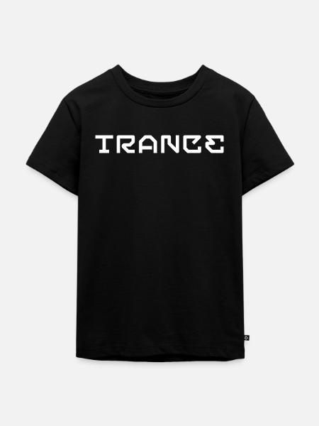 Trance-Musik-Logo - Kinder Premium Bio T-Shirt - Schwarz
