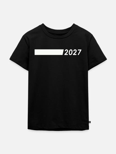 2027 - Kinder Premium Bio T-Shirt - Schwarz