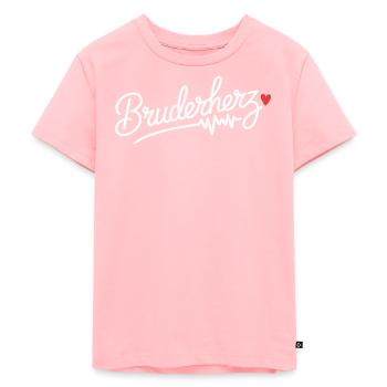 Frère Coeur Frères Grand Bro Disant Petit Frère - T-shirt Premium bio Enfant - rose - Devant - AI Model Kid Female (0cm)