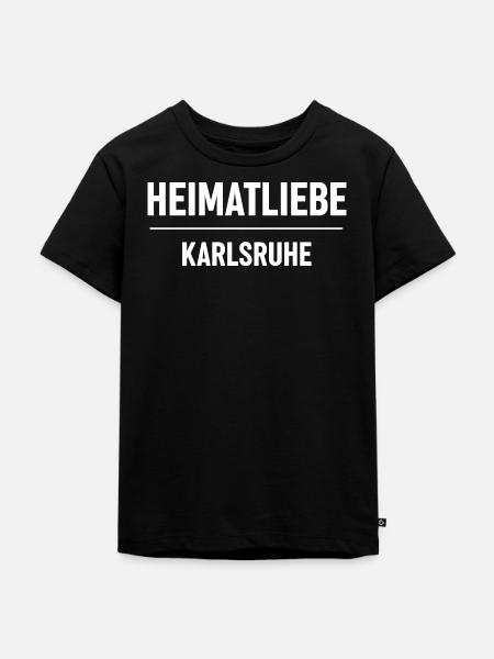 Heimatliebe Karlsruhe - Kinder Premium Bio T-Shirt - Schwarz
