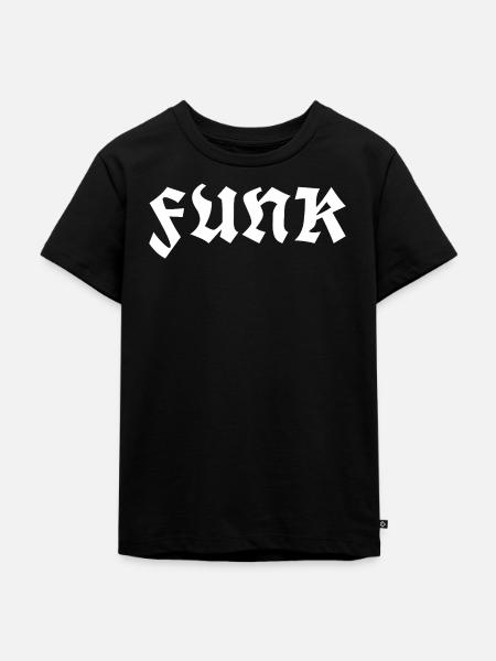 Funk-Graffiti-Logo - Kinder Premium Bio T-Shirt - Schwarz