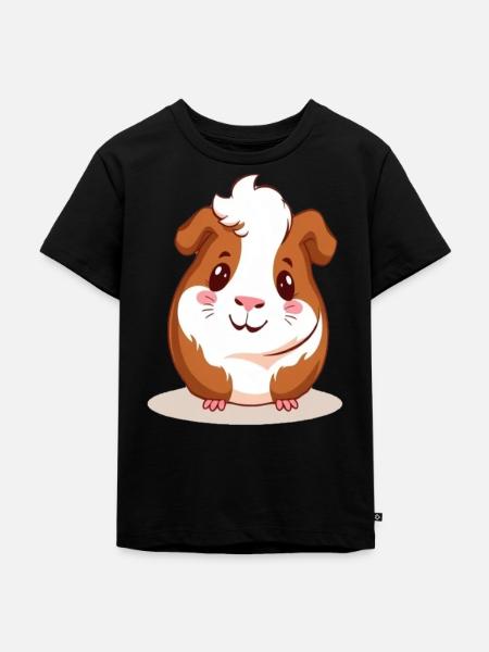 Meerschweinchen - Kinder Premium Bio T-Shirt - Schwarz