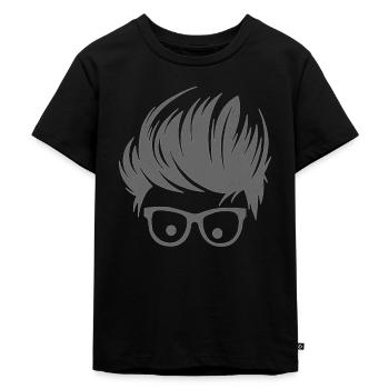 Coiffure Lunettes De Cheveux Gel De Cheveux Cool Style Look - T-shirt Premium bio Enfant - noir - Devant - Mikhail (115cm)