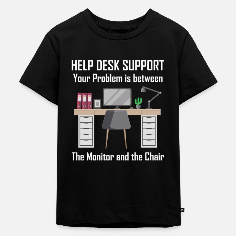 Help Desk Support - Premium økologisk T-shirt til børn - sort