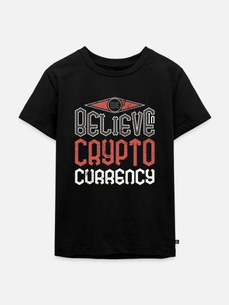 Crypto shirt currency - Kinder Premium Bio T-Shirt - Schwarz