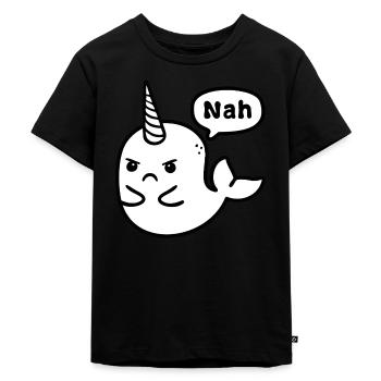 Interdiction de chasse à la baleine - T-shirt Premium bio Enfant - noir - Devant - Mikhail (115cm)