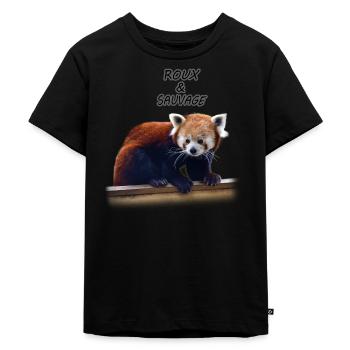 Roux et sauvage - T-shirt Premium bio Enfant - noir - Devant - Mikhail (115cm)