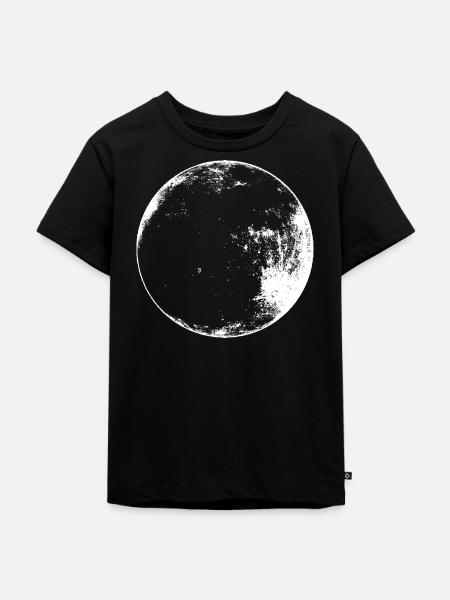 Vollmond - Kinder Premium Bio T-Shirt - Schwarz