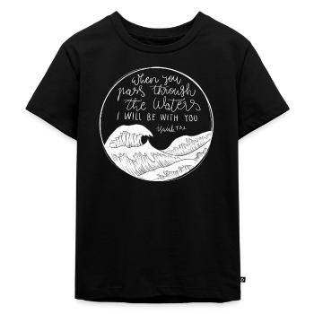 With You - Kinder Premium Bio T-Shirt - Schwarz - Vorne - Mikhail (115cm)