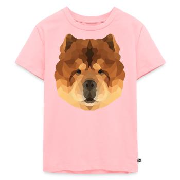 Polyart Chow Chow - T-shirt Premium bio Enfant - rose - Devant - AI Model Kid Female (0cm)