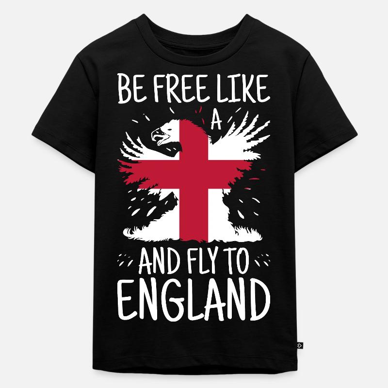 Drapeau d’Angleterre Vintage Drapeau Anglais Utilisé Look - T-shirt Premium bio Enfant - noir