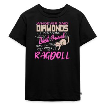 Never Owned A Ragdoll Cat Lover T-Shirt Present - Kinder Premium Bio T-Shirt - Schwarz - Vorne - Mikhail (115cm)