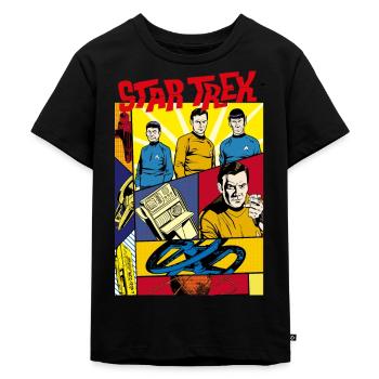 Star Trek The Original Series Comic Cover - Kinder Premium Bio T-Shirt - Schwarz - Vorne - Mikhail (115cm)