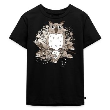 Oiseau - T-shirt Premium bio Enfant - noir - Devant - Mikhail (115cm)