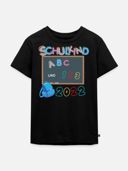 Einschulung 2022 - Kinder Premium Bio T-Shirt - Schwarz